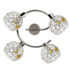 Lamp ARON laevalgusti 4X40W G9 kroom kristall Merevaik