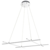 ANDROS rippvalgusti 70X70 40W LED 4000K hõbe