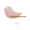 BIRD SEINAVALGUSTI 5W LED 4000K juhtme lüliti ja pistikuga roosa